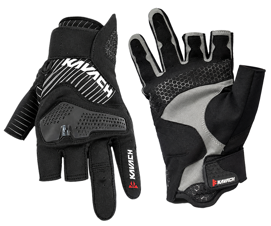 Kavach Half Hybrid Summer Gloves-Flow MX 